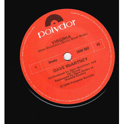 Dave McArtney Virginia USED VINYL 7INCH 45 RPM SINGLE