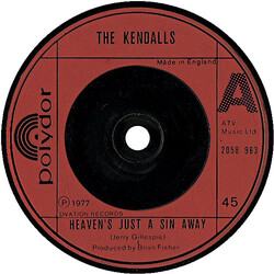 The Kendalls Heaven's Just A Sin Away USED VINYL 7INCH 45 RPM SINGLE
