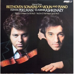 Ludwig van Beethoven / Itzhak Perlman / Vladimir Ashkenazy Volume Three - Beethoven Sonatas For Violin And Piano: No. 8 In G Major, Op. 30 ・ No. 3 in 