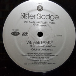 Sister Sledge We Are Family / Lost In Music ('93 Remixes) VINYL 12" USED