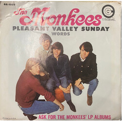 The Monkees Pleasant Valley Sunday / Words USED VINYL 7INCH 45 RPM SINGLE