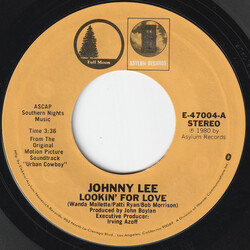Johnny Lee (3) / Eagles Lookin' For Love / Lyin' Eyes USED VINYL 7INCH 45 RPM SINGLE STYRENE STEREO