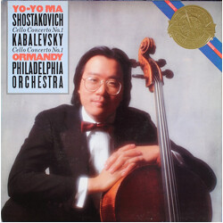 Yo-Yo Ma / Eugene Ormandy / The Philadelphia Orchestra / Dmitri Shostakovich / Dmitry Kabalevsky Cello Concerto No. 1 / Cello Concerto No. 1 Vinyl LP 
