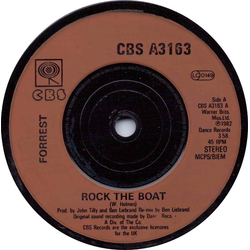 Forrest Rock The Boat Vinyl 7" USED