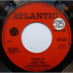 Roberta Flack Reverend Lee USED VINYL 7INCH 45 RPM SINGLE