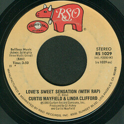 Curtis Mayfield / Linda Clifford Love's Sweet Sensation USED VINYL 7INCH 45 RPM SINGLE