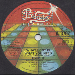 Unique (5) What I Got Is What You Need USED VINYL 7INCH 45 RPM STEREO