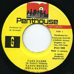 Tanto Metro / Mega Banton Fake Names USED VINYL 7INCH
