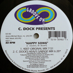 C-Dock Happy Song USED VINYL 12INCH 33 S RPM