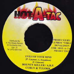 Bounty Killer / A.R.P. (2) / Curly Lox / Tulokk Evils Of Your Mind USED VINYL 7INCH 45 RPM