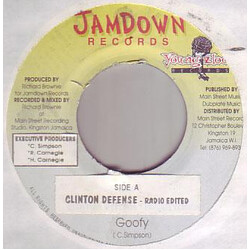 Goofy Clinton Defense USED VINYL 7INCH 45 RPM SINGLE