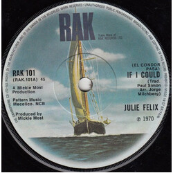 Julie Felix If I Could USED VINYL 7INCH SINGLE 45 RPM