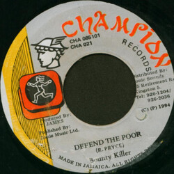 Bounty Killer Defend The Poor USED VINYL 7INCH 45 RPM