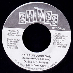 Scare Dem Crew Nah Run Dung Gal USED VINYL 7INCH 45 RPM