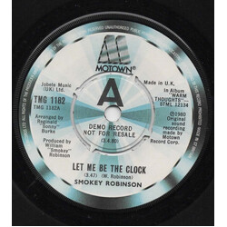 Smokey Robinson Let Me Be The Clock / Travelin' Through USED VINYL 7INCH PROMO