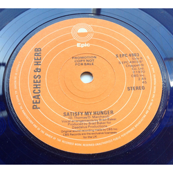 Peaches & Herb Soothe Me With Your Love / Satisfy My Hunger Vinyl 7" USED