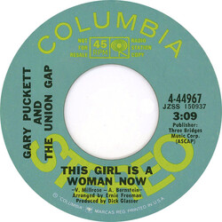 Gary Puckett & The Union Gap This Girl Is A Woman Now USED VINYL 7INCH 45 RPM SINGLE PROMO STEREO