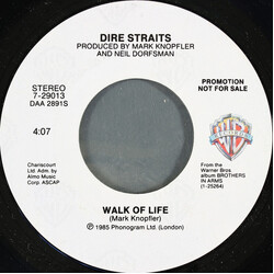 Dire Straits Walk Of Life USED VINYL 7INCH 45 RPM SINGLE PROMO STYRENE STEREO