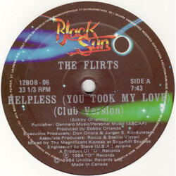 The Flirts / Divine Helpless (You Took My Love) / Native Love '84 USED VINYL 12INCH 33 S RPM