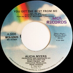 Alicia Myers You Get The Best From Me (Say, Say, Say) USED VINYL 7INCH SINGLE 45 RPM