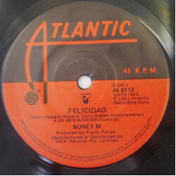 Boney M. Felicidad USED VINYL 7INCH 45 RPM SINGLE