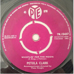 Petula Clark Whistlin' For The Moon USED VINYL 7INCH SINGLE 45 RPM