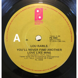 Lou Rawls You'll Never Find Another Love Like Mine / Let's Fall In Love All Over Again USED VINYL 7INCH 45 RPM SINGLE