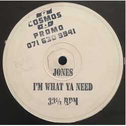 Jones (46) I'm What Ya Need USED VINYL 12INCH 33 S RPM WHITE LABEL