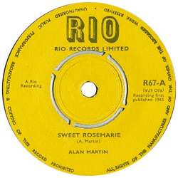 Alan Martin (3) / The Honeysuckers Sweet Rosemarie / Banjo Man Vinyl 7" USED
