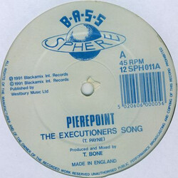 Pierre Point The Executioners Song USED VINYL 12INCH 45 RPM