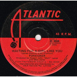 Foreigner Waiting For A Girl Like You USED VINYL 7INCH 45 RPM SINGLE