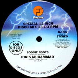 Idris Muhammad Boogie Boots / Foxhuntin' VINYL 12" USED
