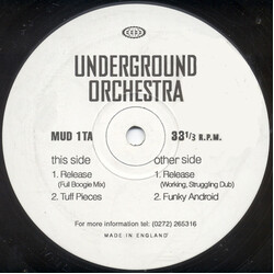 Underground Orchestra Release USED VINYL 12INCH 33 S RPM
