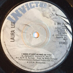 Laura Lee I Need It Just As Bad As You USED VINYL 7INCH 45 RPM SINGLE