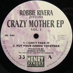 Robbie Rivera Crazy Mother EP Vol. 1 VINYL 12" USED