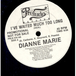 Dianne Marie I've Waited Much Too Long VINYL 12" USED