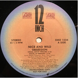 Nice & Wild Obsession USED VINYL 12INCH 33 S RPM SINGLE PROMO