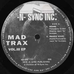Various Mad Trax Vol. III EP VINYL 12" USED