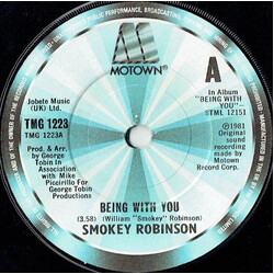 Smokey Robinson Being With You USED VINYL 7INCH 45 RPM SINGLE