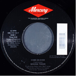 Shania Twain Come On Over USED VINYL 7INCH 45 RPM SINGLE