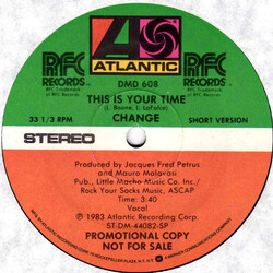 Change This Is Your Time USED VINYL 12INCH 33 S RPM PROMO