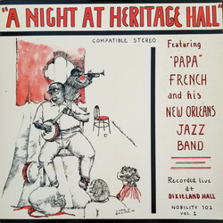 "Papa" French And His New Orleans Jazz Band A Night At Heritage Hall Vinyl LP USED