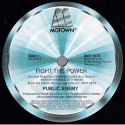 Public Enemy Fight The Power USED VINYL 7INCH 45 RPM