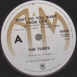 The Tubes What Do You Want From Life USED VINYL 7INCH SINGLE 45 RPM