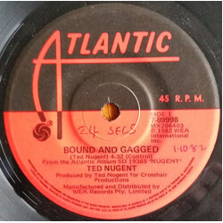 Ted Nugent Bound And Gagged / Habitual Offender USED VINYL 7INCH 45 RPM SINGLE