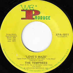 The Temprees Love's Maze / Wrap Me In Love USED VINYL 7INCH 45 RPM