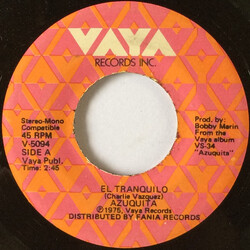 Azuquita Y Su Melao El Tranquilo USED VINYL 7INCH 45 RPM SINGLE