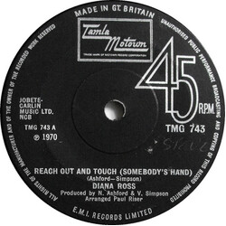 Diana Ross Reach Out And Touch (Somebody's Hand) USED VINYL 7INCH 45 RPM SINGLE