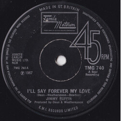 Jimmy Ruffin I'll Say Forever My Love USED VINYL 7INCH 45 RPM SINGLE REISSUE