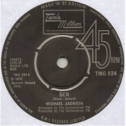 Michael Jackson Ben USED VINYL 7INCH 45 RPM SINGLE